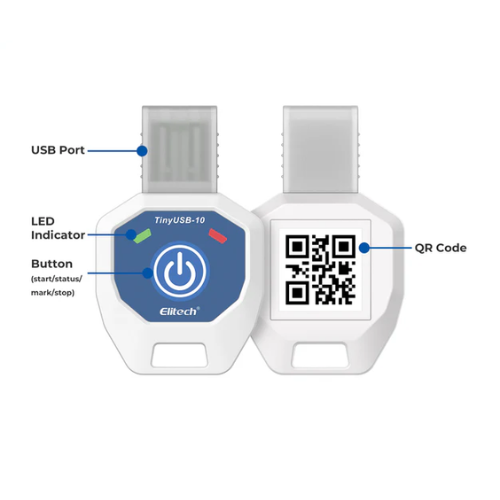 Nhiệt kế tự ghi Elitech Tiny USB (Dùng 1 lần, Pin 90 ngày) - Ảnh 2