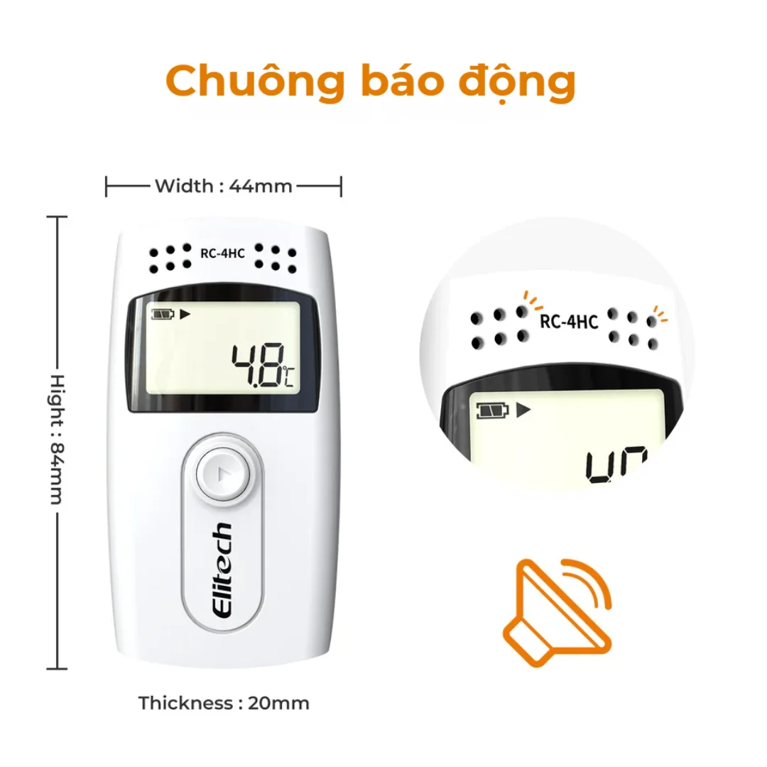 Nhiệt ẩm kế tự ghi Elitech RC-4HC - Ảnh 5