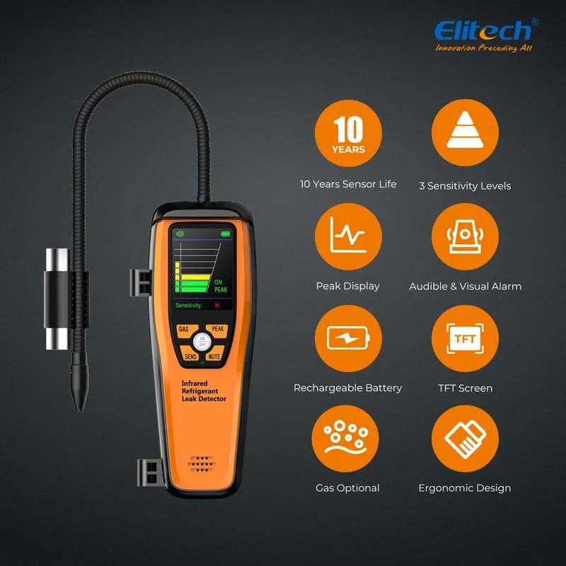 Máy phát hiện rò rỉ môi chất lạnh Elitech ILD-300 - Ảnh 6