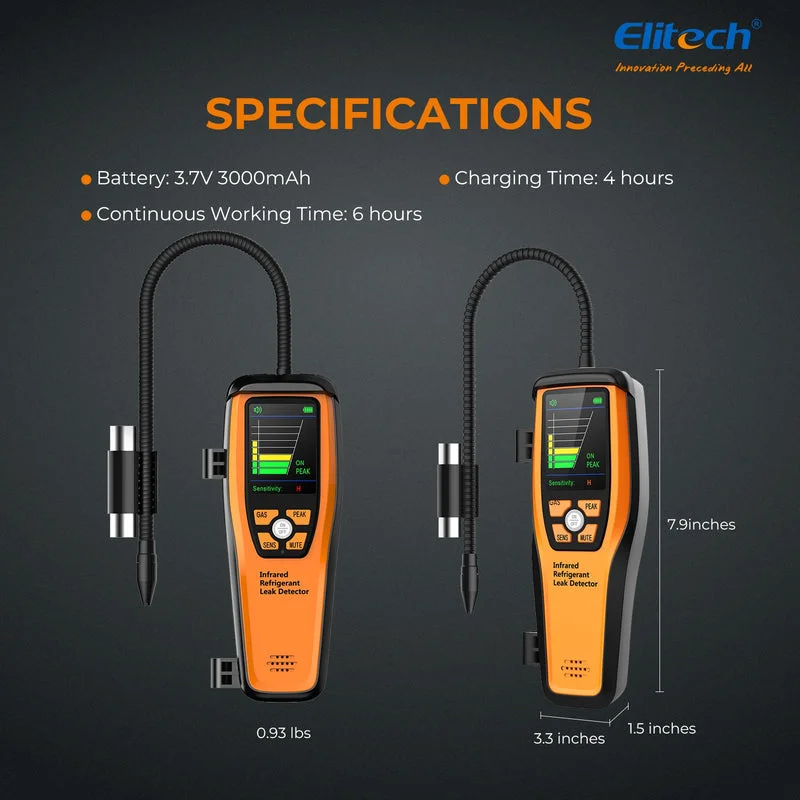 Máy phát hiện rò rỉ môi chất lạnh Elitech ILD-300 - Ảnh 3